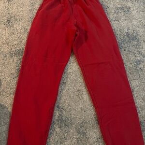 Vibrant Red Jogger Sweatpants